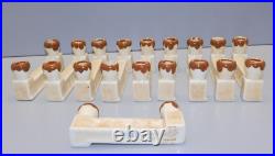 -10 Porte Couteaux Porte Bougies Art Deco Ceramique Camille Tharaud Limoges D