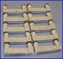 -10 Porte Couteaux Porte Bougies Art Deco Ceramique Camille Tharaud Limoges D