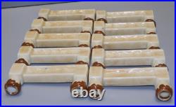 -10 Porte Couteaux Porte Bougies Art Deco Ceramique Camille Tharaud Limoges D