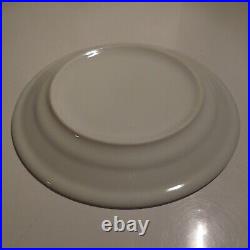 11 assiettes rondes dessert céramique porcelaine blanche art déco table N4644