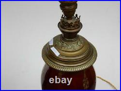 1880/1900' Paire de Lampes N3 en Ceramique et Bronze