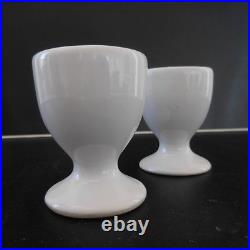 2 coquetiers en céramique porcelaine vintage art-déco fait main