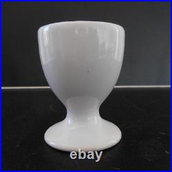 2 coquetiers en céramique porcelaine vintage art-déco fait main