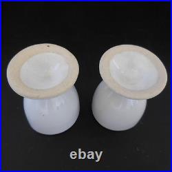 2 coquetiers en céramique porcelaine vintage art-déco fait main