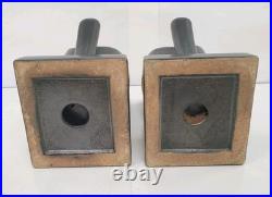 2 serre livre bougeoirs papillon cab ceramique faience art deco zoomorphe