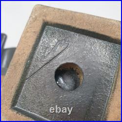 2 serre livre bougeoirs papillon cab ceramique faience art deco zoomorphe