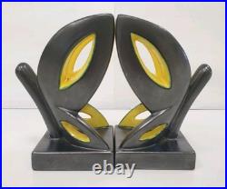 2 serre livre bougeoirs papillon cab ceramique faience art deco zoomorphe