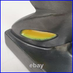 2 serre livre bougeoirs papillon cab ceramique faience art deco zoomorphe