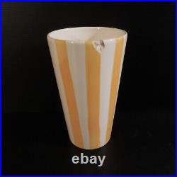 2 vases récipients céramique faïence fait main vintage art déco design N3905
