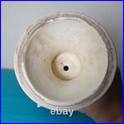 39 cm sculpture buste bernard bloch 19 eme majolique art deco nouveau jugendstil