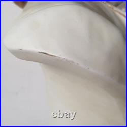 39 cm sculpture buste bernard bloch 19 eme majolique art deco nouveau jugendstil