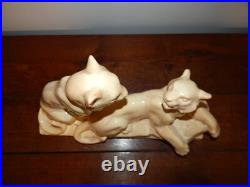 ANCIENNE SCULPTURE Art Déco Céramique Craquelé Lionne ODYV Odette Berlot Mussier ANCIENNE SCULPTURE Art Déco Céramique Craquelé Lionne ODYV Odette Berlot Mussier
