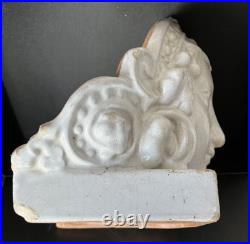 ANCIENNE SCULPTURE STATUETTE CERAMIQUE FAIENCE Kachelofen ALSACE poêle ART DÉCO