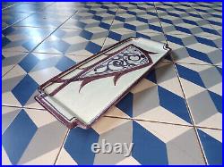 ANCIEN-Louis TISSIER-PLAT à cake-Gâteau-Céramique-NABEUL-Tunisie-1930-Art déco ANCIEN-Louis TISSIER-PLAT à cake-Gâteau-Céramique-NABEUL-Tunisie-1930-Art déco
