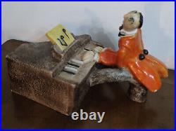 Alf Gaudenzi / le pianiste / signé MGA / Sculpture en Céramique / Art Déco 1930