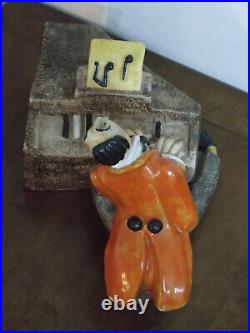 Alf Gaudenzi / le pianiste / signé MGA / Sculpture en Céramique / Art Déco 1930