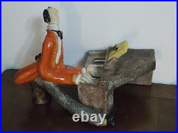 Alf Gaudenzi / le pianiste / signé MGA / Sculpture en Céramique / Art Déco 1930