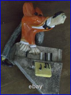 Alf Gaudenzi / le pianiste / signé MGA / Sculpture en Céramique / Art Déco 1930