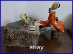 Alf Gaudenzi / le pianiste / signé MGA / Sculpture en Céramique / Art Déco 1930