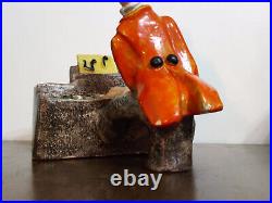 Alf Gaudenzi / le pianiste / signé MGA / Sculpture en Céramique / Art Déco 1930