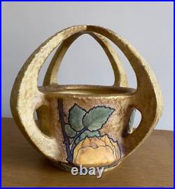 Amphora Austria Paul Dachsel Jugendstil Art Déco Vase bouquetière céramique Rose
