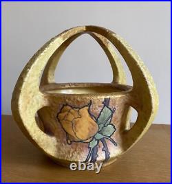 Amphora Austria Paul Dachsel Jugendstil Art Déco Vase bouquetière céramique Rose
