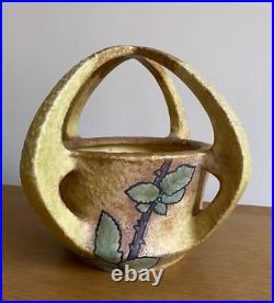 Amphora Austria Paul Dachsel Jugendstil Art Déco Vase bouquetière céramique Rose
