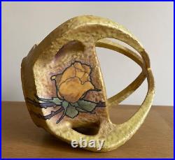 Amphora Austria Paul Dachsel Jugendstil Art Déco Vase bouquetière céramique Rose