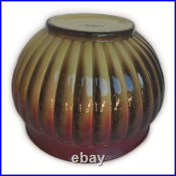 Ancien Cache Pot En Céramique Émaillée Sarreguemines Art Déco