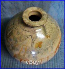Ancien Vase Boule En Ceramique Atelier Pomone
