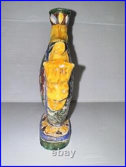 Ancien Vase Gourde en céramique Italienne monteluce Art Deco