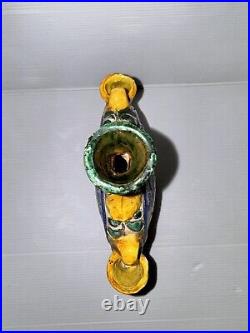 Ancien Vase Gourde en céramique Italienne monteluce Art Deco