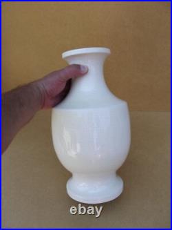 Ancien grand vase céramique art déco en craquelé coquille d oeuf 1930 ht 33 cm Ancien grand vase céramique art déco en craquelé coquille d oeuf 1930 ht 33 cm