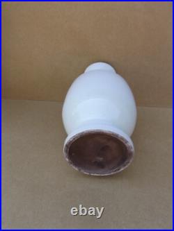 Ancien grand vase céramique art déco en craquelé coquille d oeuf 1930 ht 33 cm Ancien grand vase céramique art déco en craquelé coquille d oeuf 1930 ht 33 cm