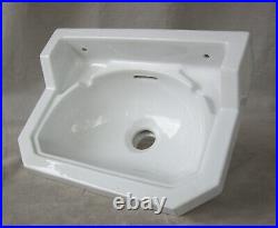 Ancien lavabo salle de bain art déco porcelaine faience céramique