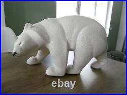 Ancien ours polaire en céramique de Sèvres Vinsare art déco