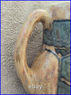 Ancien pichet art déco en céramique de Quimper HB signé Odetta