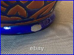 Ancien vase Art Déco en céramique de Belgique BOCH la louvière