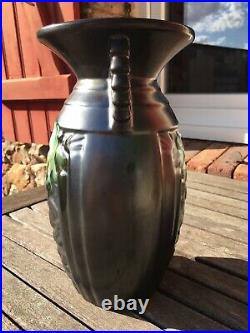 Ancien vase art deco moderniste céramique belgique belgian vase