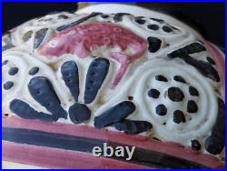 Ancien vase boule art deco ceramique antilope cazaux Poterie