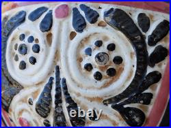 Ancien vase boule art deco ceramique antilope cazaux Poterie