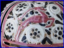 Ancien vase boule art deco ceramique antilope cazaux Poterie
