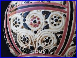 Ancien vase boule art deco ceramique antilope cazaux Poterie