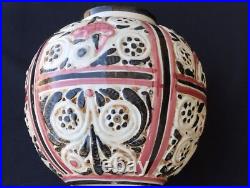 Ancien vase boule art deco ceramique antilope cazaux Poterie