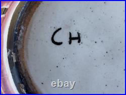 Ancien vase boule art deco ceramique antilope cazaux Poterie