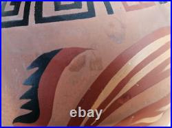 Ancien vase decor grec femme Nue STAUFFER BERN céramique nude woman art déco