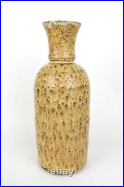 Ancien vase en céramique Art-déco, décors marmoréen émaillé