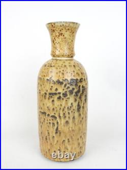 Ancien vase en céramique Art-déco, décors marmoréen émaillé