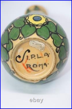 Ancien vase en céramique art deco sipla roma italy années 30