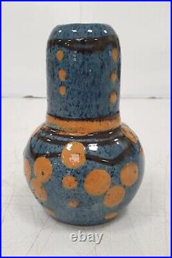 Ancien vase soliflore paul jacquet gres savoie chamonix art deco ceramique